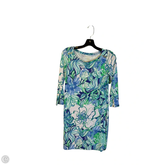 Dress Designer By Lilly Pulitzer In Blue & Green, Size: Xs