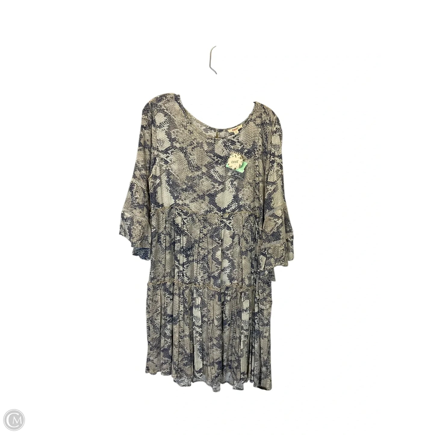 Dress Casual Short By Oddi In Snakeskin Print, Size: M