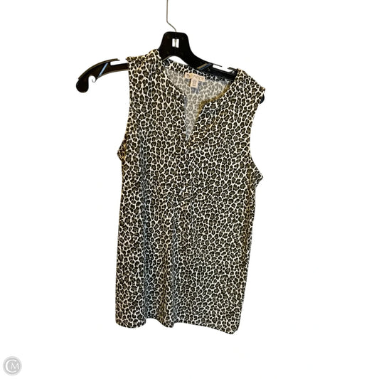 Top Sleeveless By Eliane Rose In Animal Print, Size: S