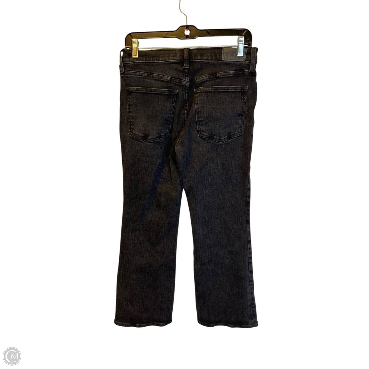 Jeans Cropped By Madewell In Black Denim, Size: 6
