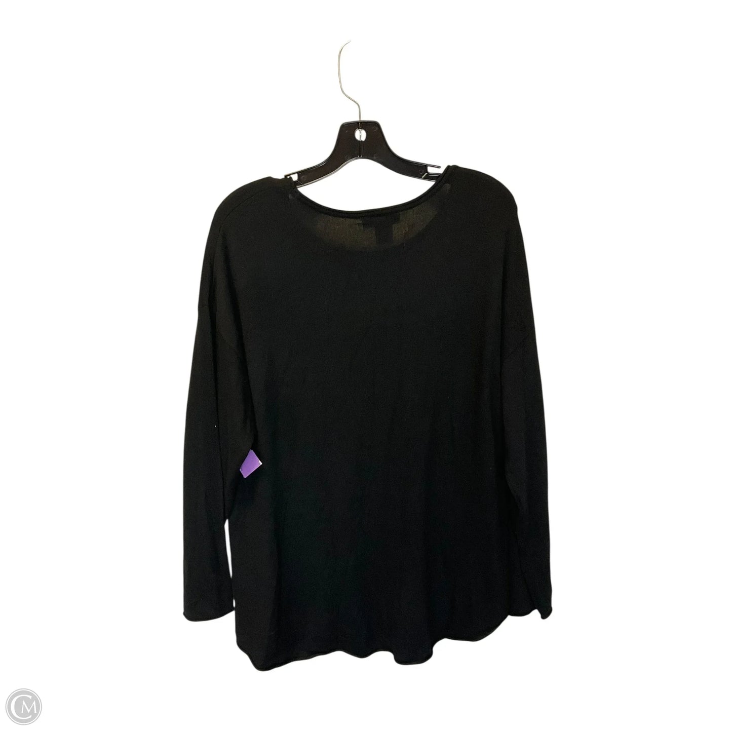 Top Long Sleeve By Rachel Zoe In Black, Size: 1x