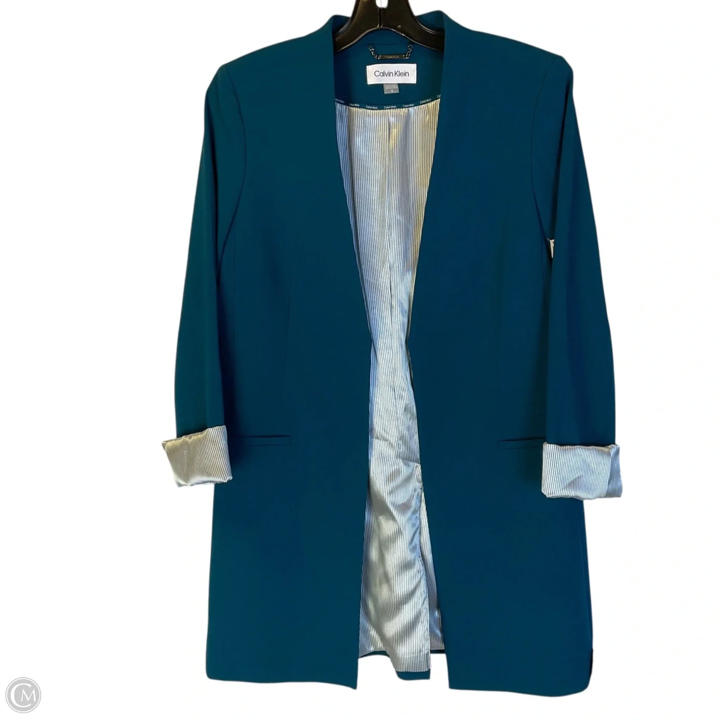 Blazer By Calvin Klein In Blue, Size: M