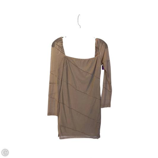 Dress Party Short By Clothes Mentor In Tan, Size: 8