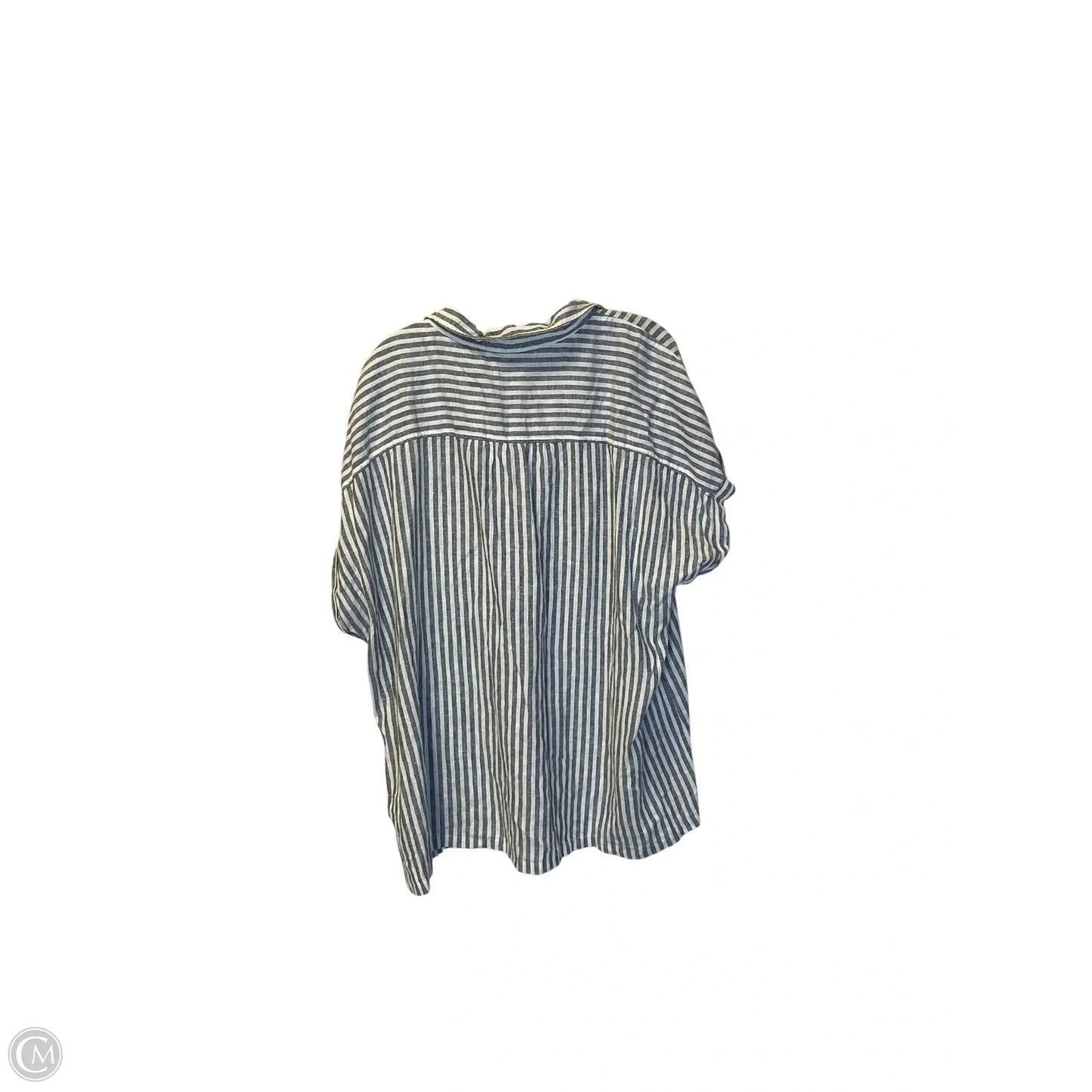 Top Short Sleeve By Orvis In Striped Pattern, Size: Xxl