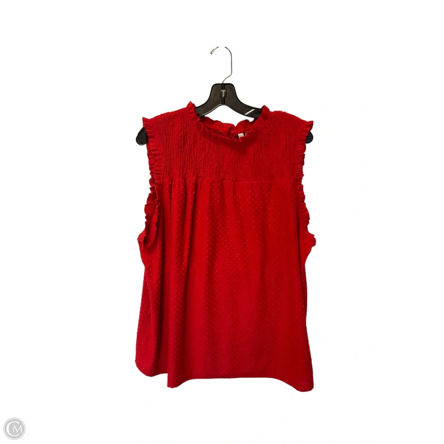 Top Sleeveless By Ny Collection In Red, Size: 1x