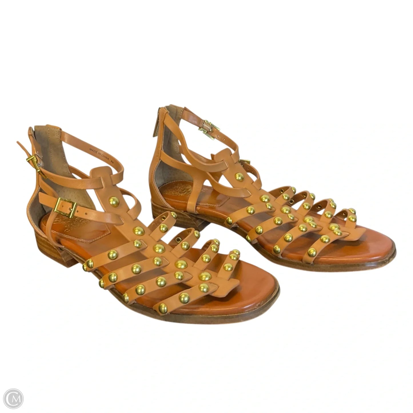 Sandals Flats By Vince Camuto In Brown, Size: 8