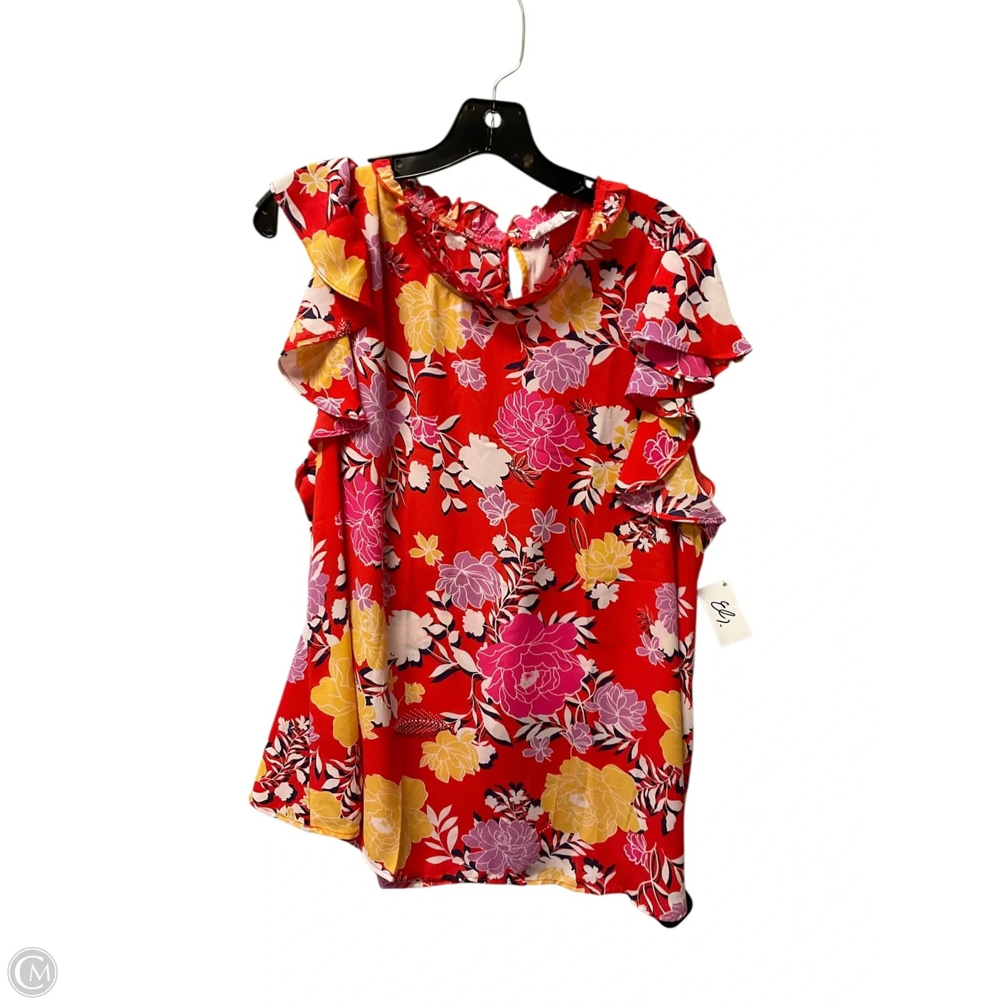 Top Short Sleeve By Clothes Mentor In Red, Size: 1x