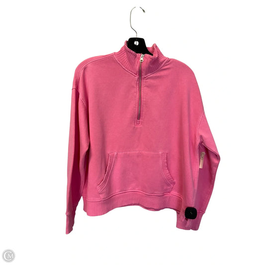 Sweatshirt Collar By C And C In Pink, Size: L