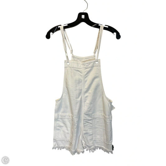 Romper By Aerie In White Denim, Size: S
