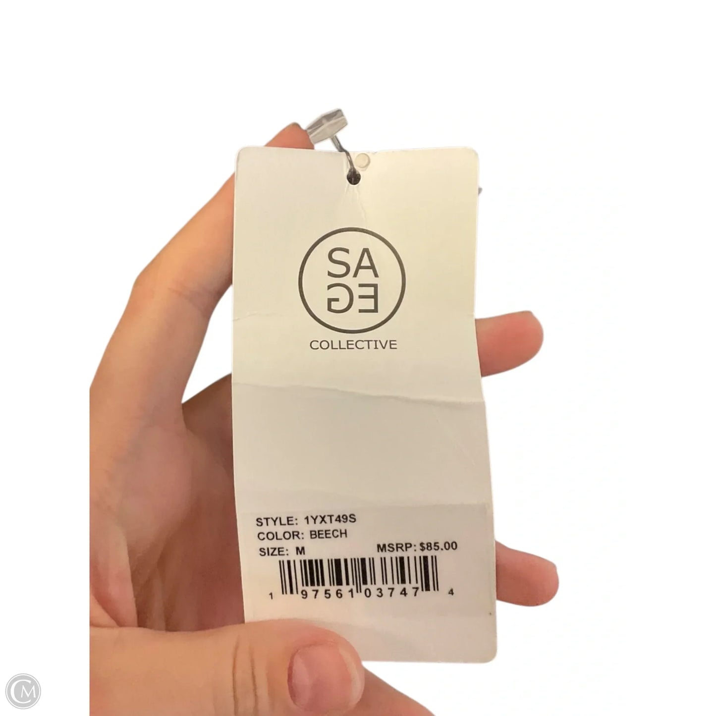 Jacket Fleece By Sage In Black & Green, Size: M