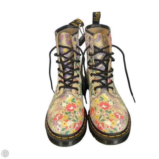 Boots Combat By Dr Martens In Floral Print, Size: 7