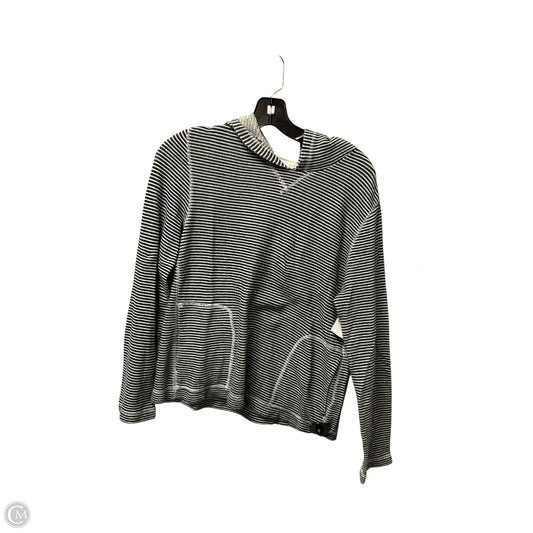 Sweatshirt Hoodie By J. Crew In Striped Pattern, Size: M