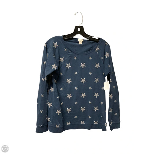 Top Long Sleeve Basic By J. Crew In Blue, Size: M