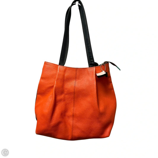Handbag Leather By Clothes Mentor, Size: Medium