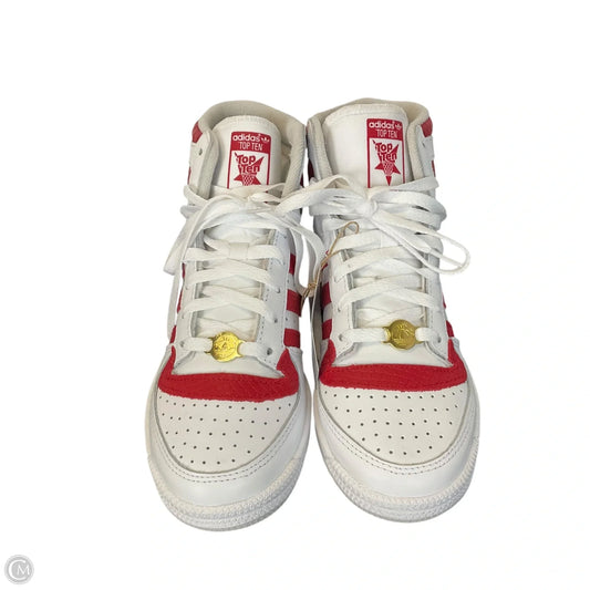 Shoes Athletic By Adidas In Red & White, Size: 7.5
