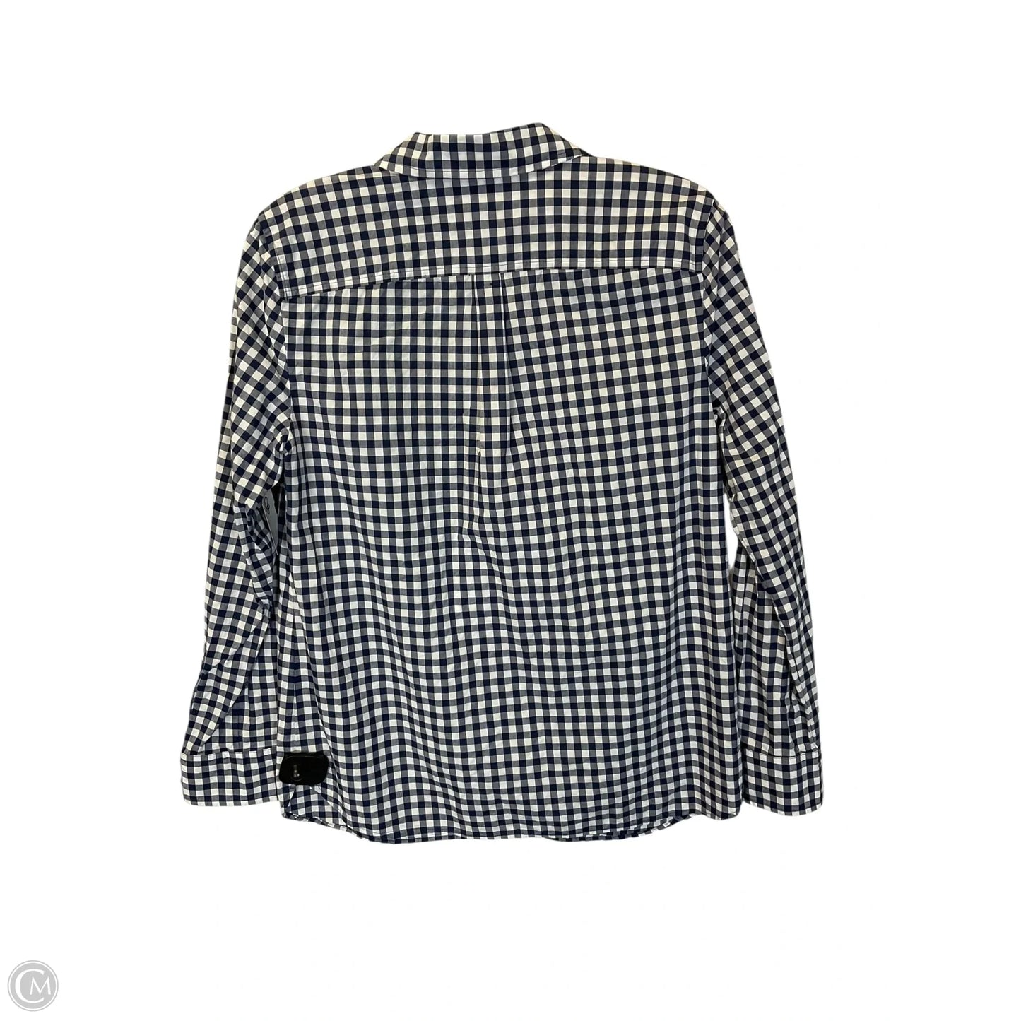 Top Long Sleeve Basic By Talbots In Blue & White, Size: S