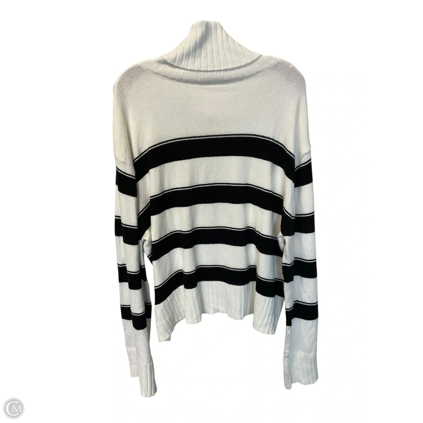 Top Long Sleeve By Laundry In Striped Pattern, Size: L