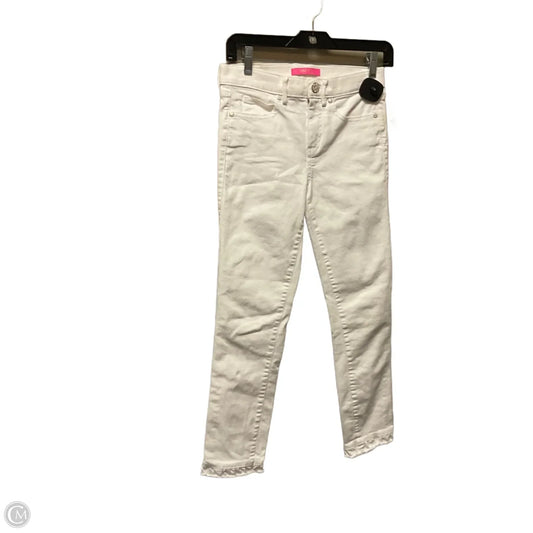 Jeans Designer By Lilly Pulitzer In White Denim, Size: 0