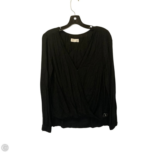Top Long Sleeve By Velvet By Graham & Spencer In Black, Size: S