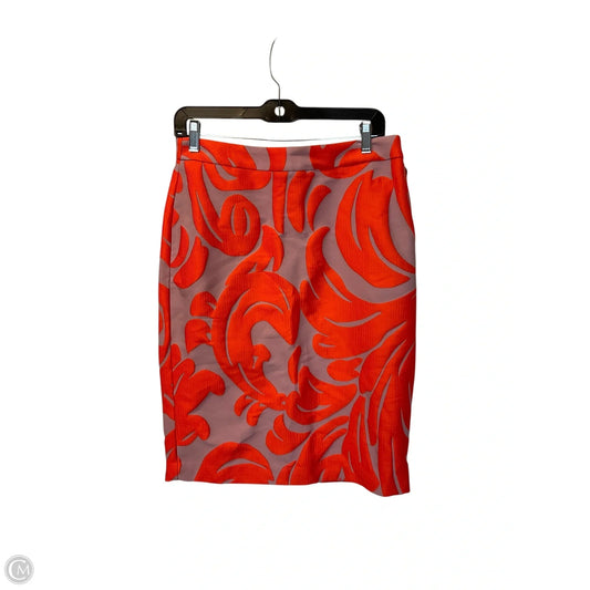 Skirt Mini & Short By Ann Taylor In Orange & Pink, Size: 6