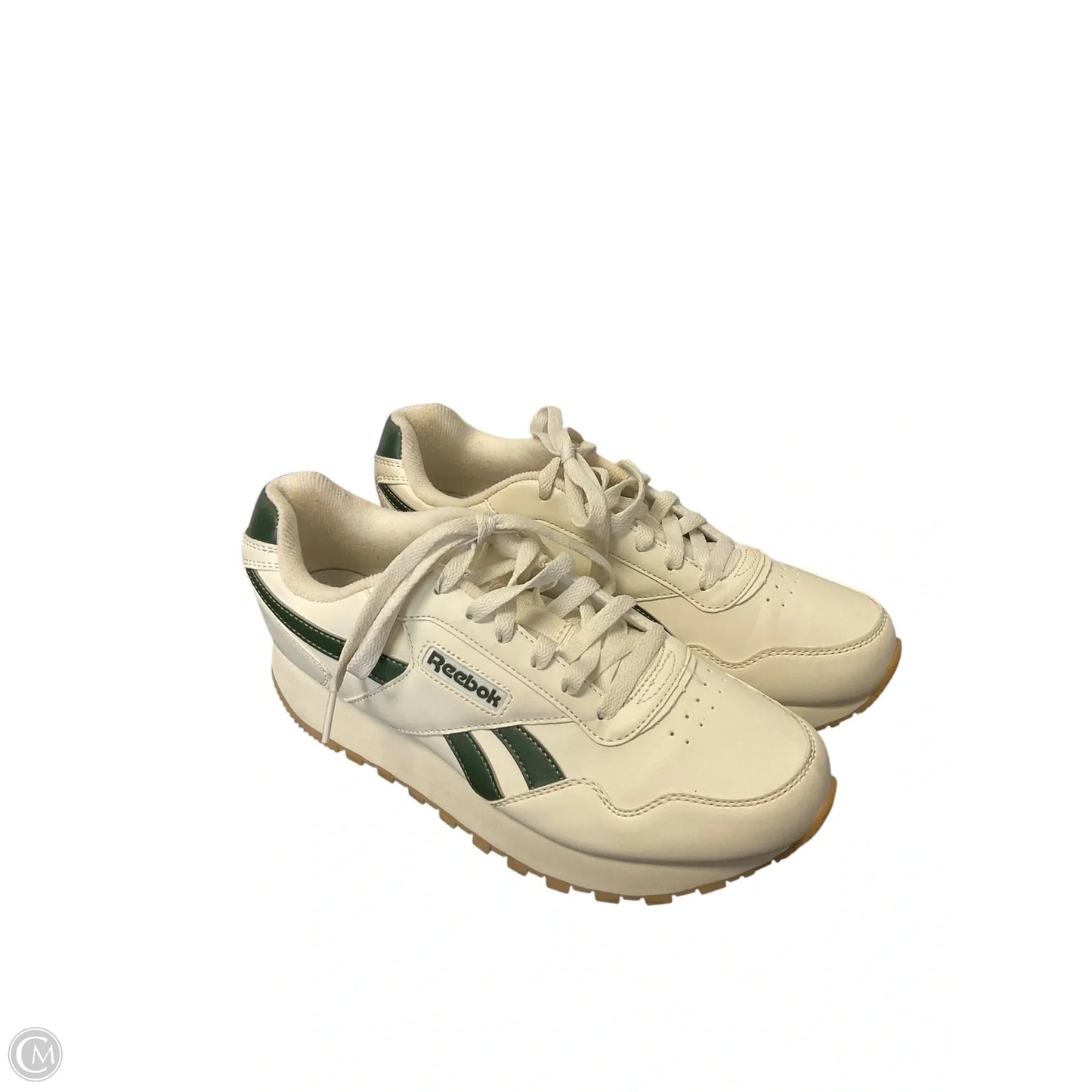 Shoes Athletic By Reebok In Green & White, Size: 8.5