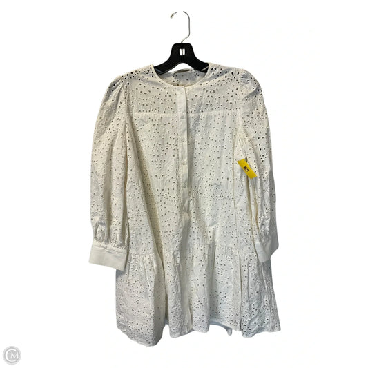 Dress Casual Short By Zara In White, Size: Xs