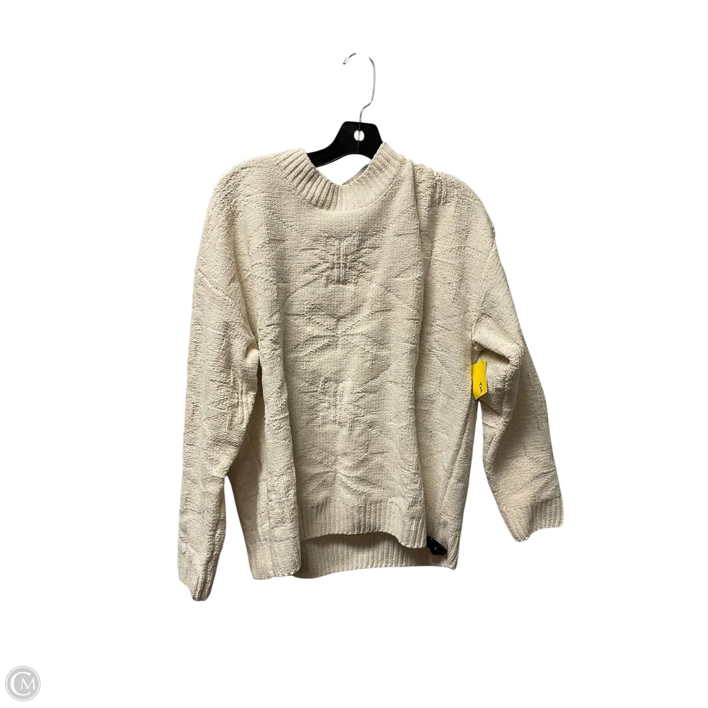 Sweater By Weatherproof In Cream, Size: Xxl