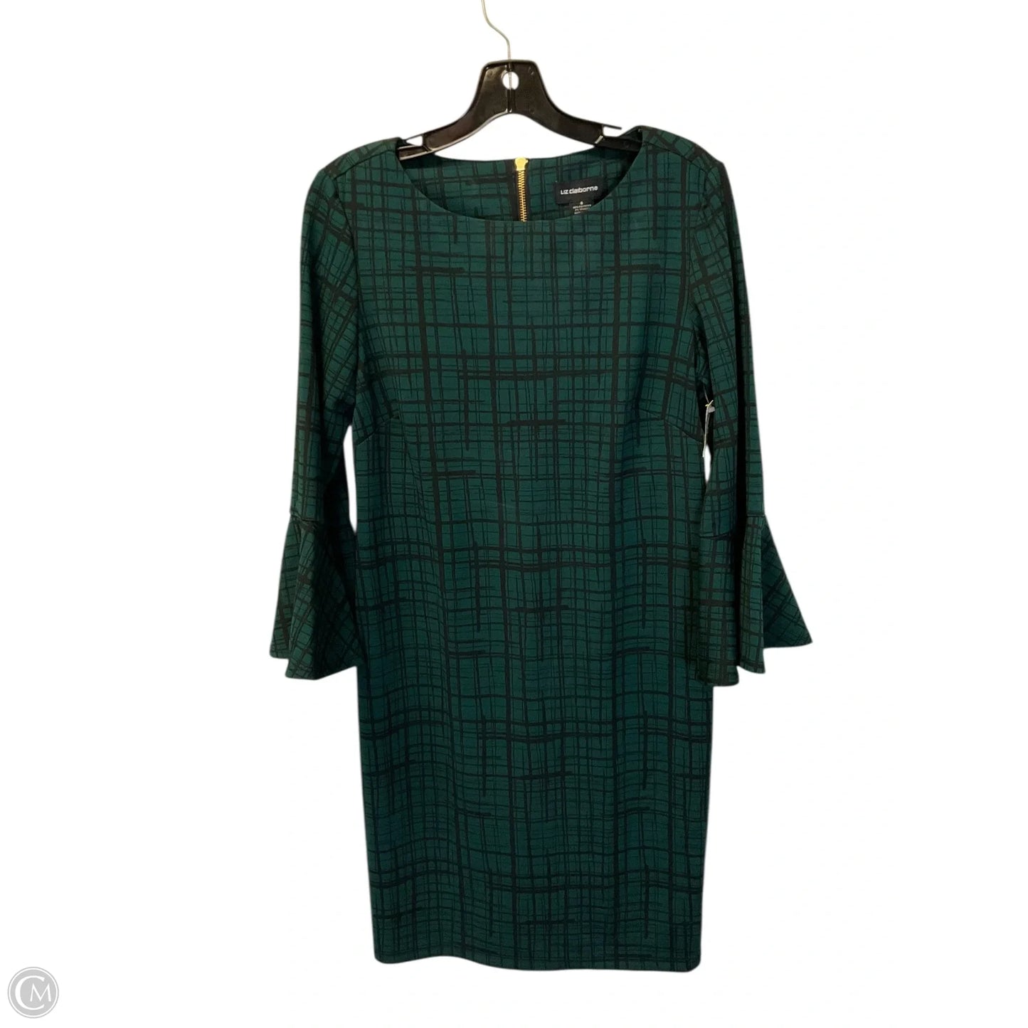 Dress Work By Liz Claiborne In Black & Green, Size: 6
