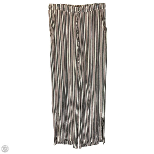 Pants Linen By Cloth & Stone In Blue & Red & White, Size: M