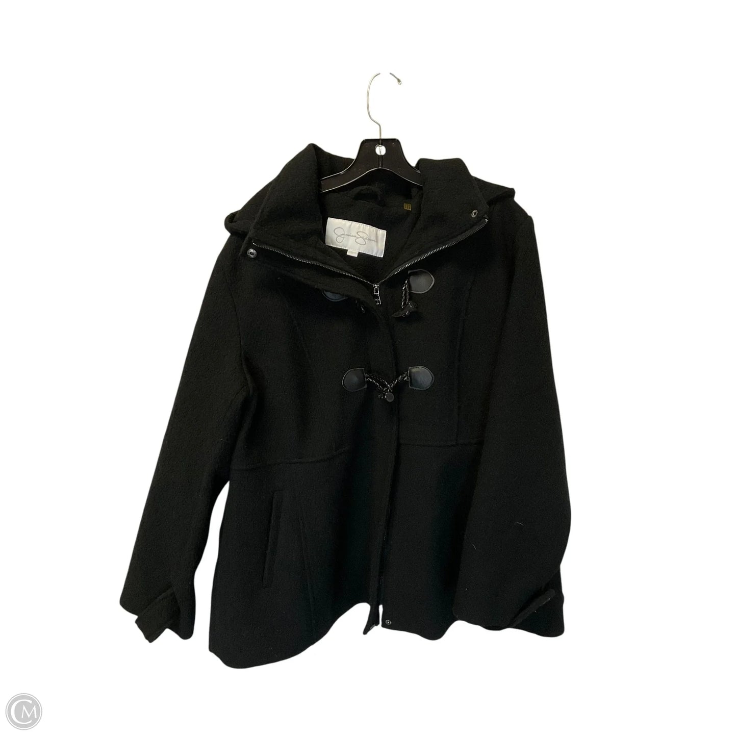 Coat Peacoat By Jessica Simpson In Black, Size: 2x