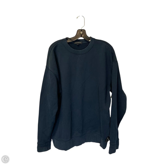 Sweatshirt Crewneck By Banana Republic In Navy, Size: L
