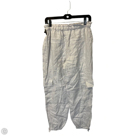Pants Linen By Magaschoni In Grey, Size: S