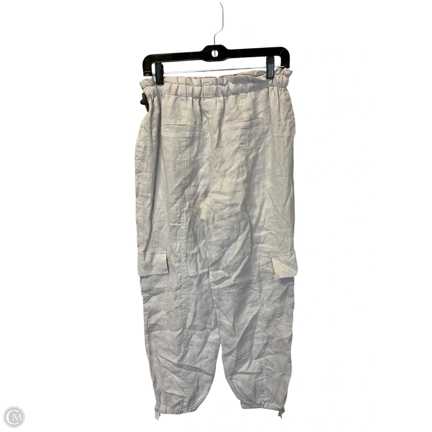 Pants Linen By Magaschoni In Grey, Size: S