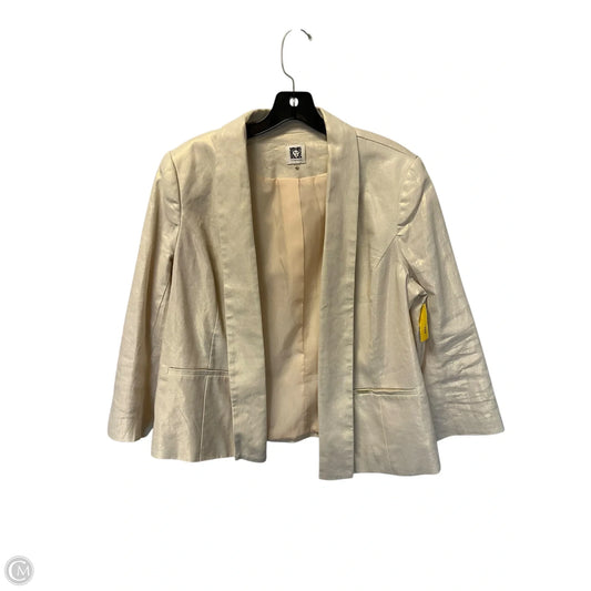 Blazer By Anne Klein In Cream, Size: L