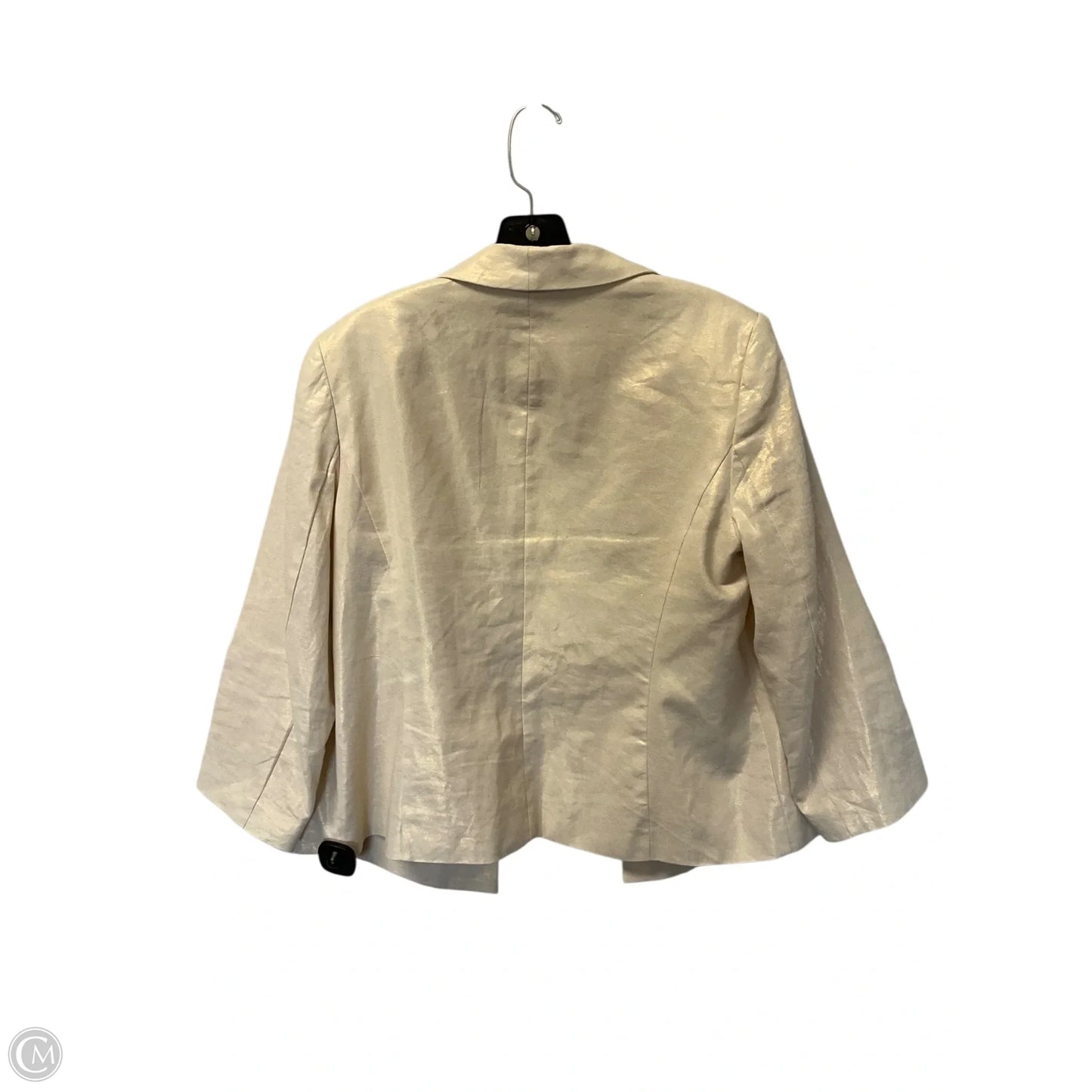 Blazer By Anne Klein In Cream, Size: L
