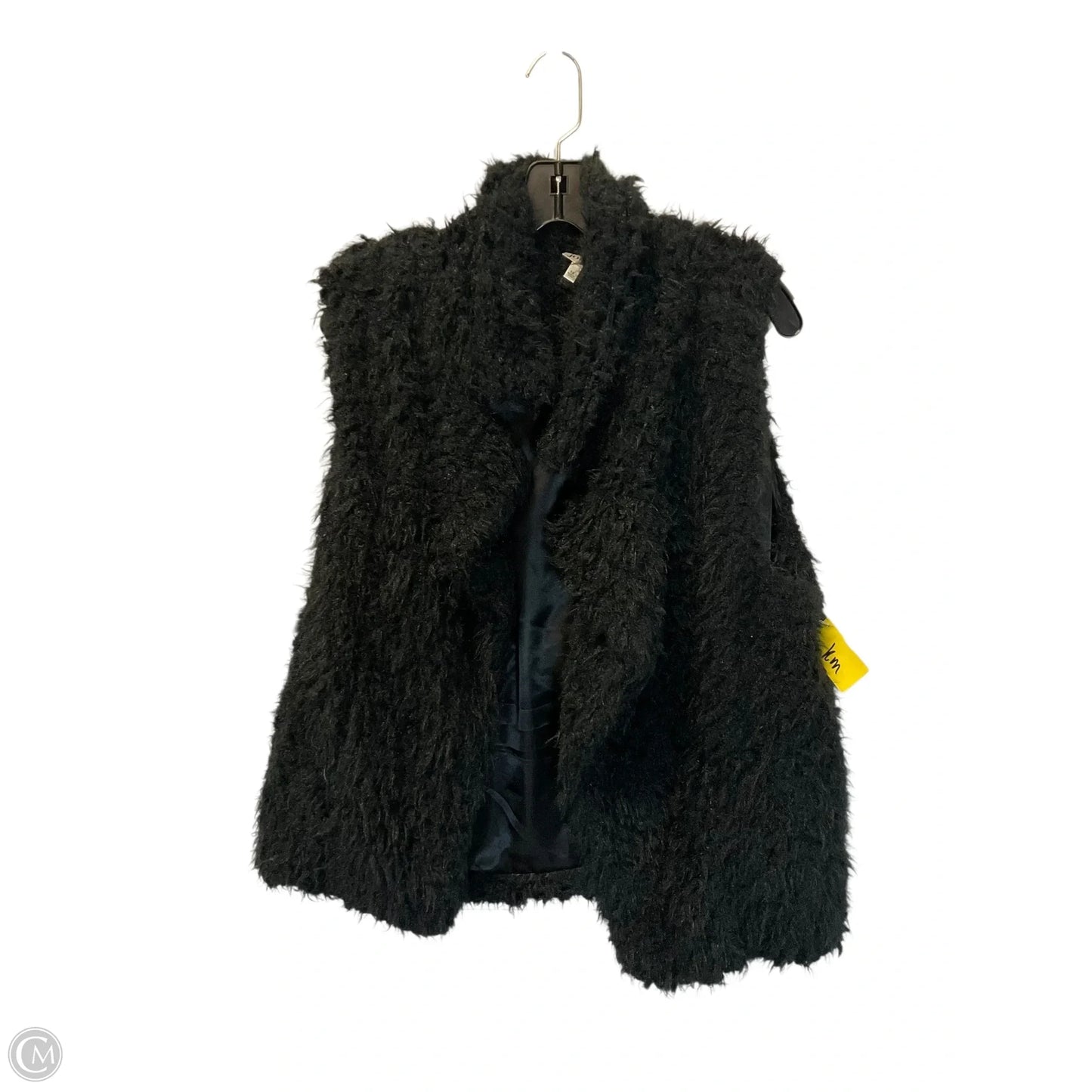 Vest Faux Fur & Sherpa By Belle Du Jour In Black, Size: 1x