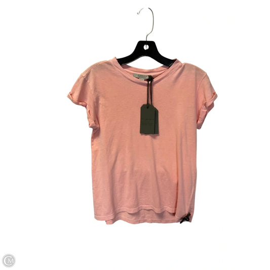 Top Short Sleeve Designer By All Saints In Pink, Size: Xs