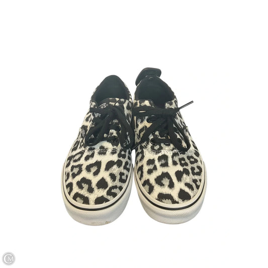 Shoes Sneakers By Vans In Black & White, Size: 6.5