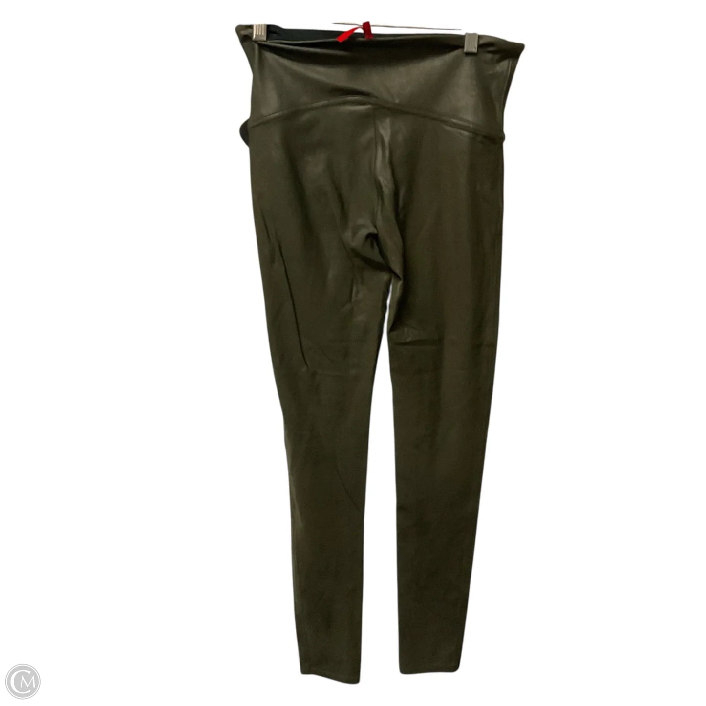 Athletic Leggings By Spanx In Green, Size: L