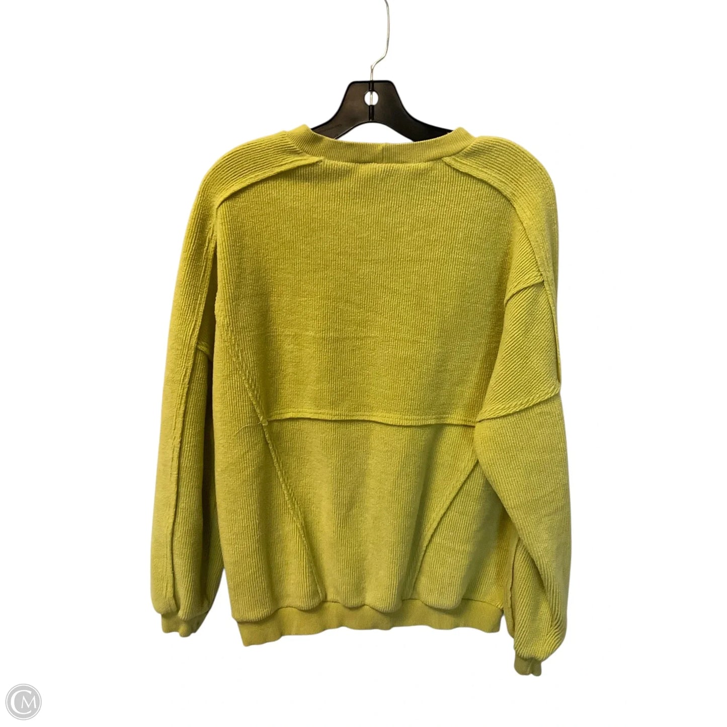 Sweatshirt Crewneck By Easel In Yellow, Size: S