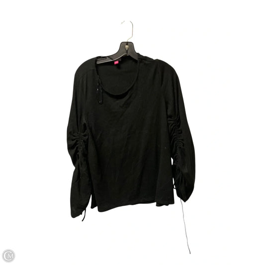 Top Long Sleeve By Vince Camuto In Black, Size: M