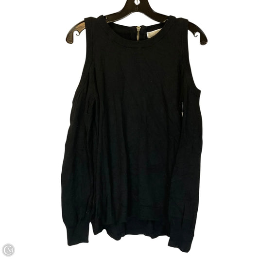 Top Long Sleeve By Michael By Michael Kors In Black, Size: L