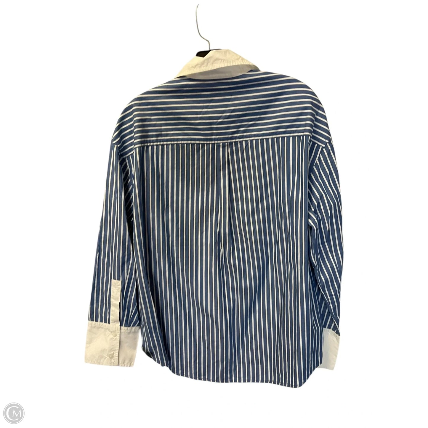 Top Long Sleeve By American Eagle In Striped Pattern, Size: S
