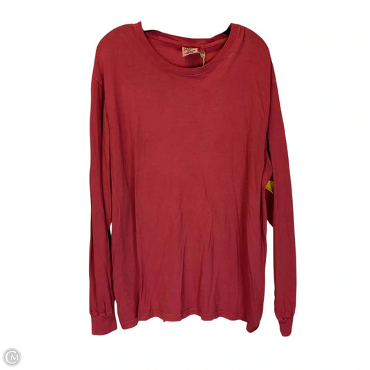 Top Long Sleeve Basic By Clothes Mentor In Red, Size: 2x