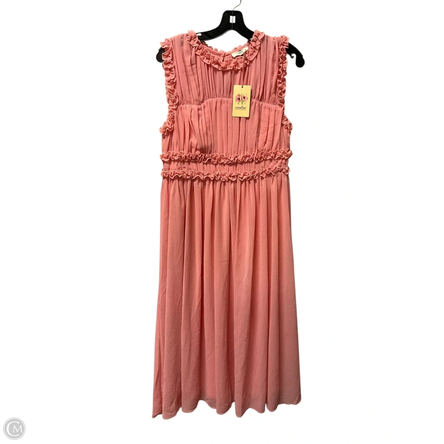Dress Party Long By Entro In Pink, Size: L