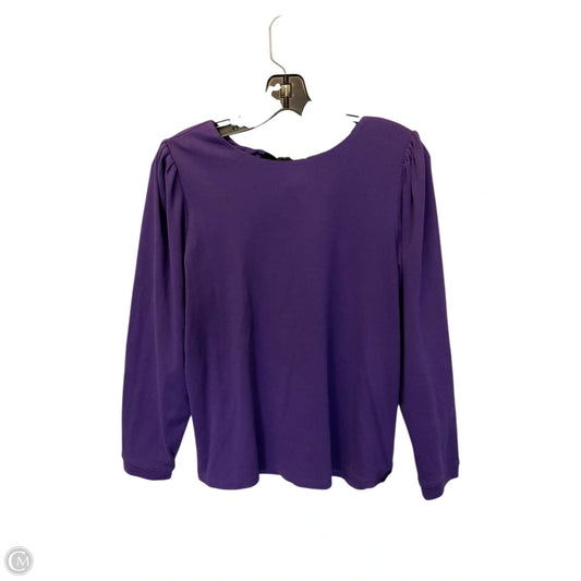Top Long Sleeve By Crown And Ivy In Purple, Size: S