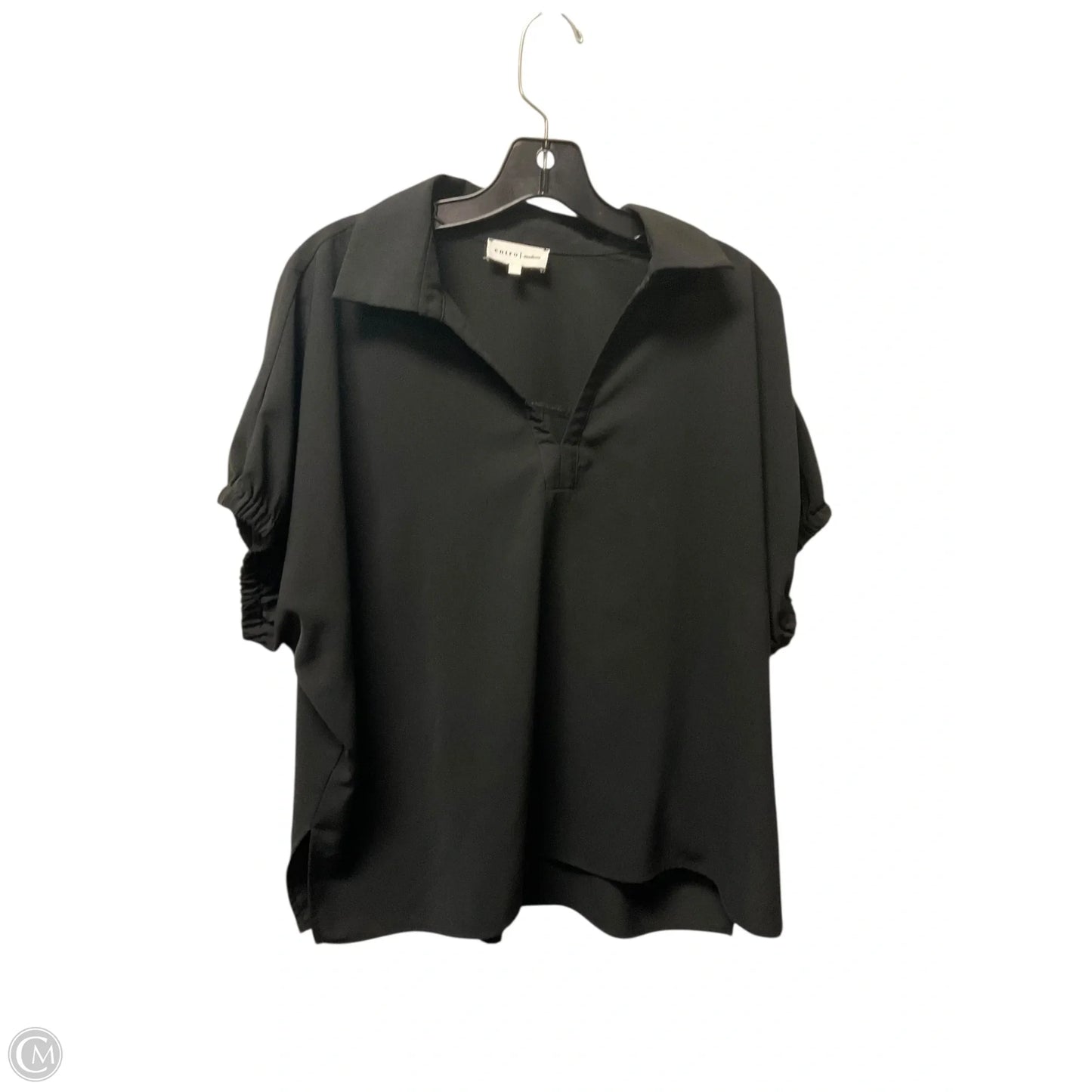 Top Short Sleeve By Entro In Black, Size: M