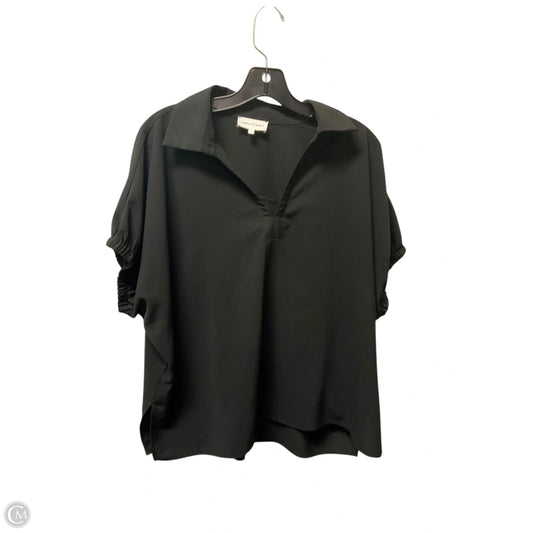 Top Short Sleeve By Entro In Black, Size: M