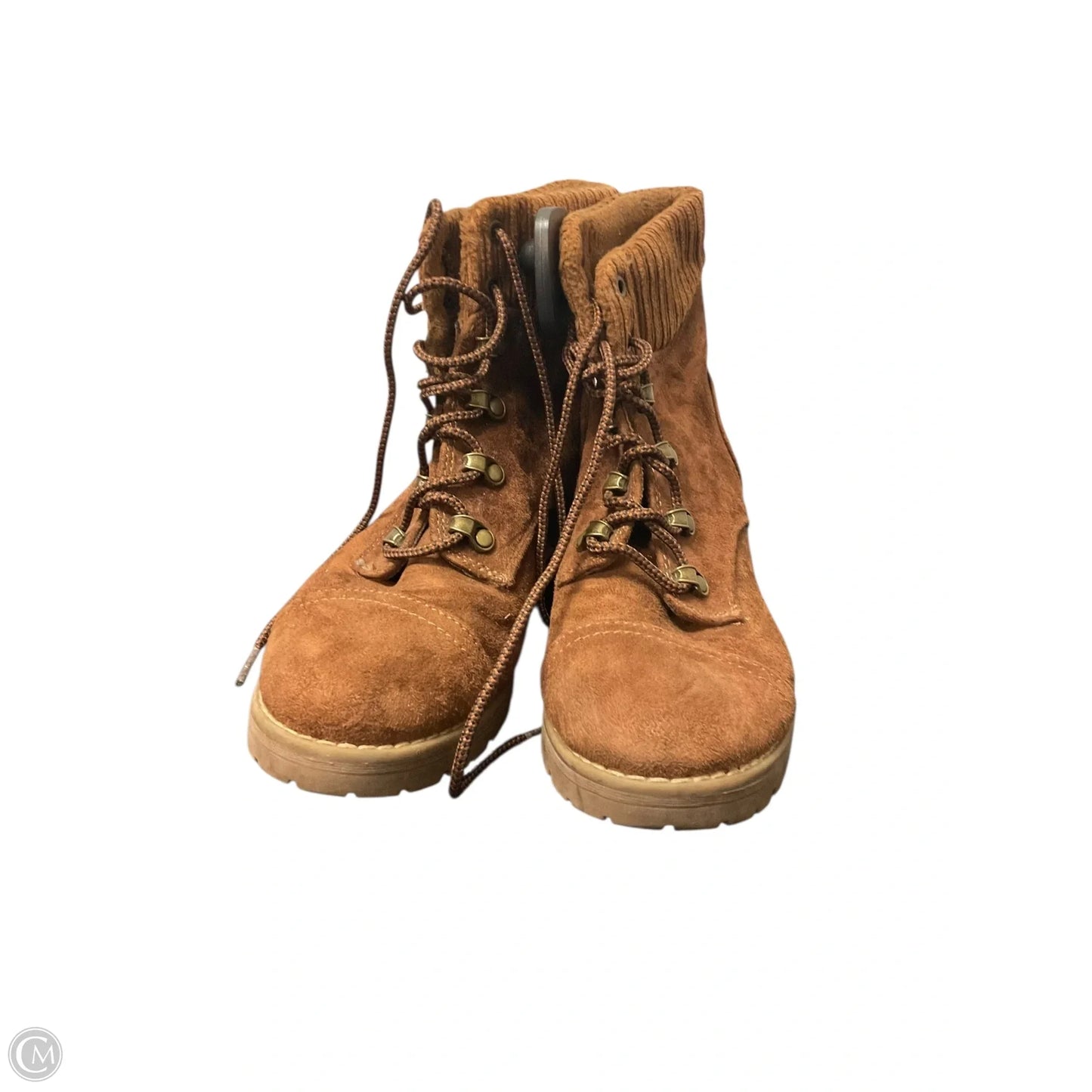 Boots Ankle Heels By Universal Thread In Brown, Size: 7.5