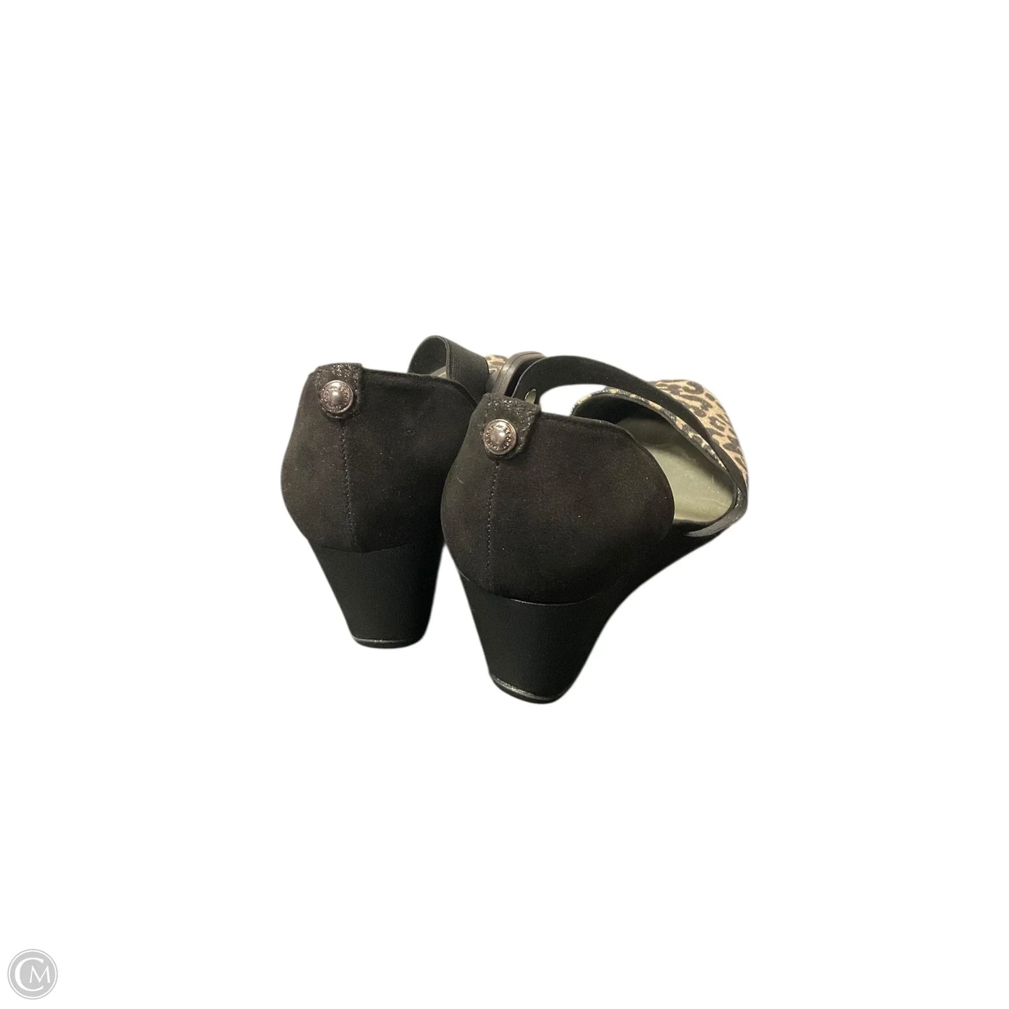 Shoes Heels Wedge By Anne Klein In Animal Print, Size: 9.5